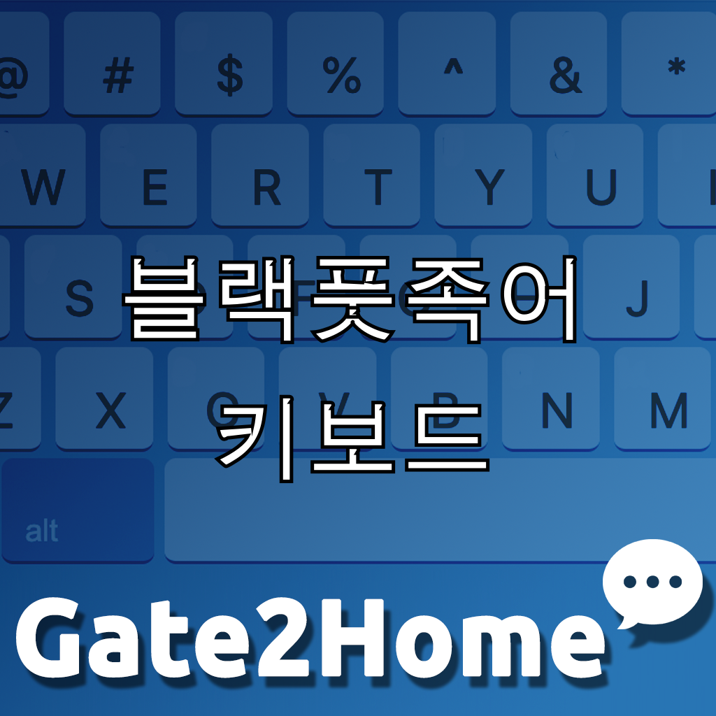 블랙풋족어 ™ - 구글 검색 가상 키보드